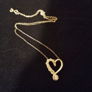 Stunning Sterling Silver Heart with cz